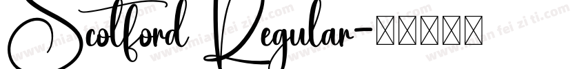 Scotford Regular字体转换